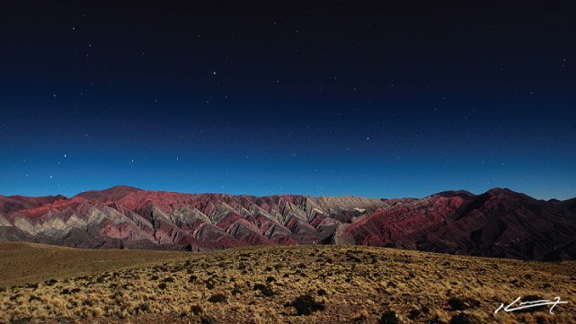 Atardecer en el Hornocal - Quebrada de Humahuaca, Jujuy, Argentina