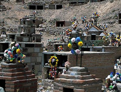 Maimará Cementery in the Quebrada de Humahuaca, Jujuy, Argentina